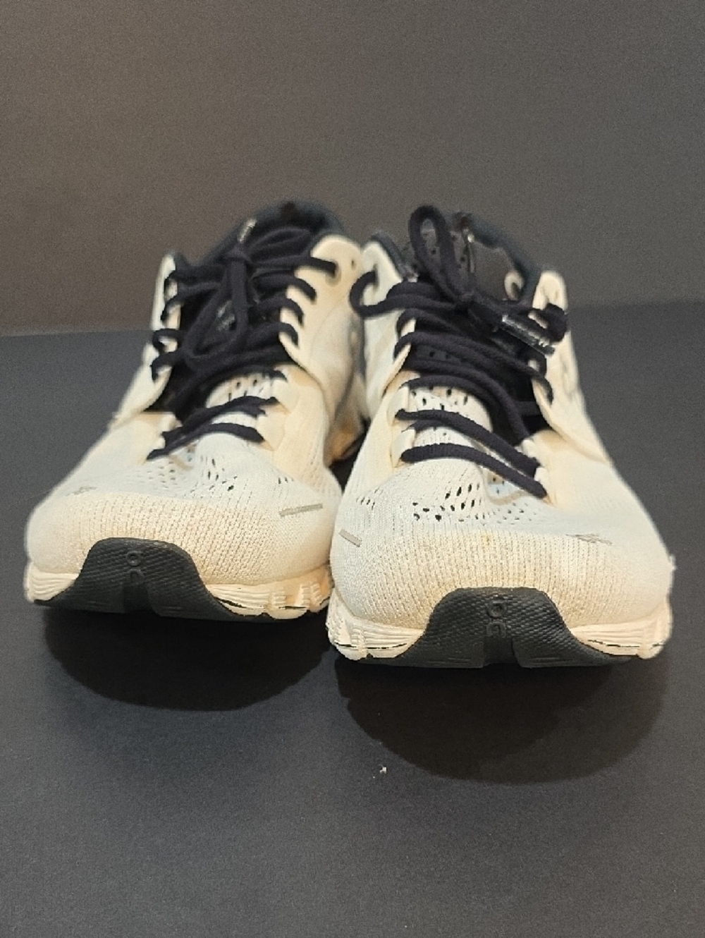 On Cloud X Running Womens Sneakers in Off-White with Black Accents Size 7 - Picture 8 of 10